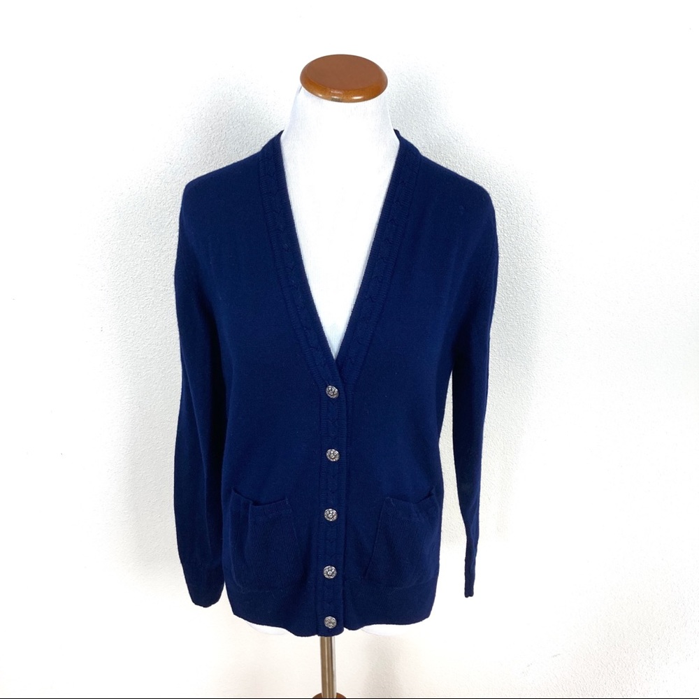 Vintage Castle Of Ireland Wool V-Neck Cardigan Sweater Women’s Sz Medium